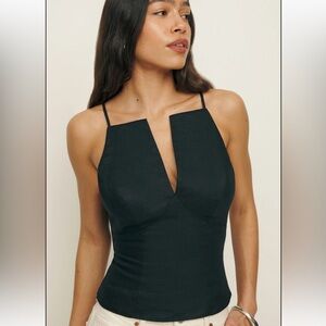 Evette Linen Top NWT